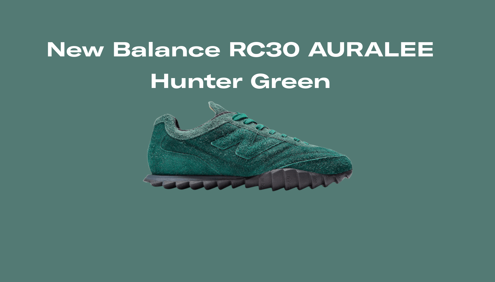 AURALEE × New Balance RC30LE HUNTERGREEN supercreativa.com.mx